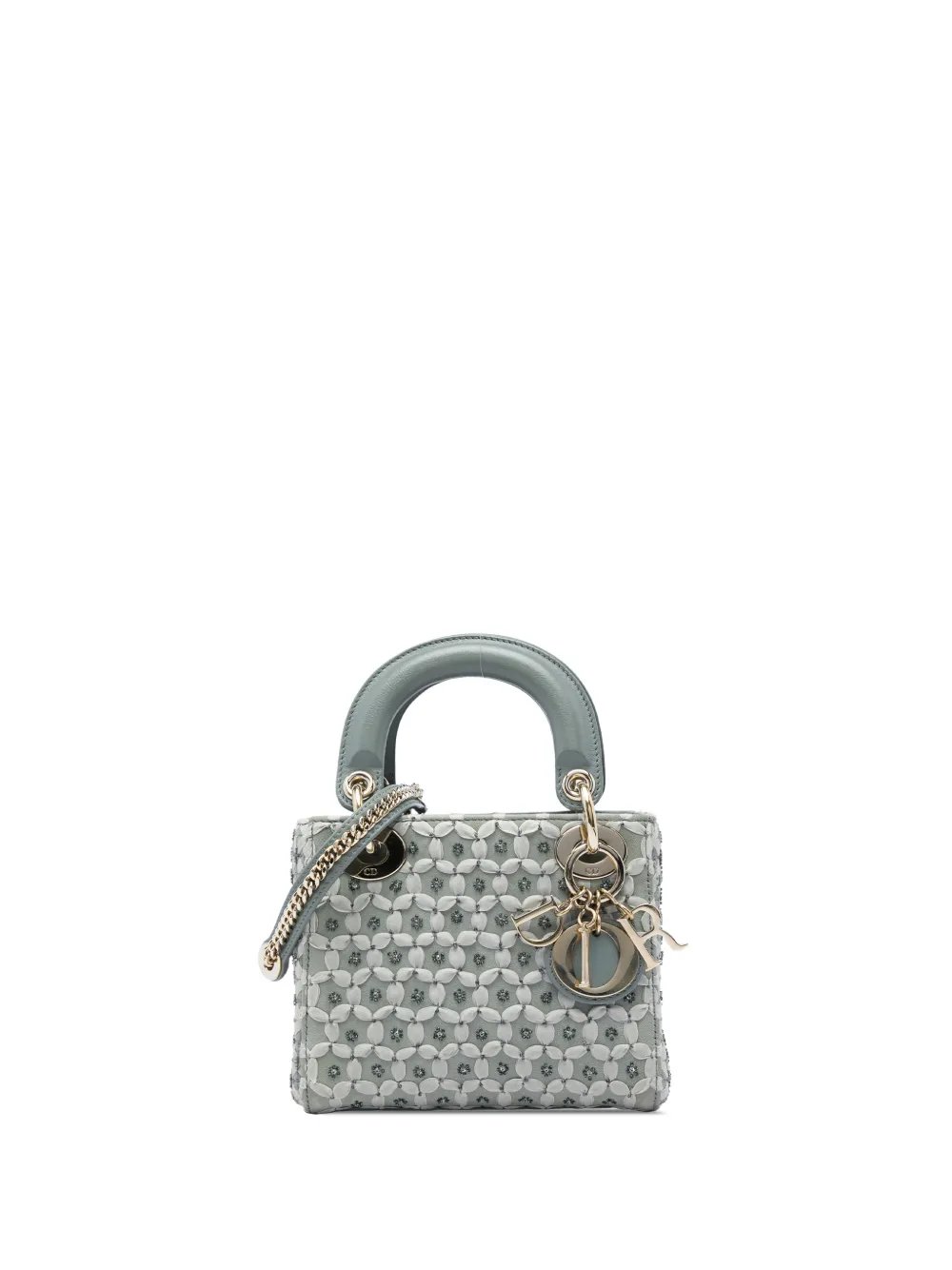 2020 Mini Suede Stone And Beads Lady Dior satchel