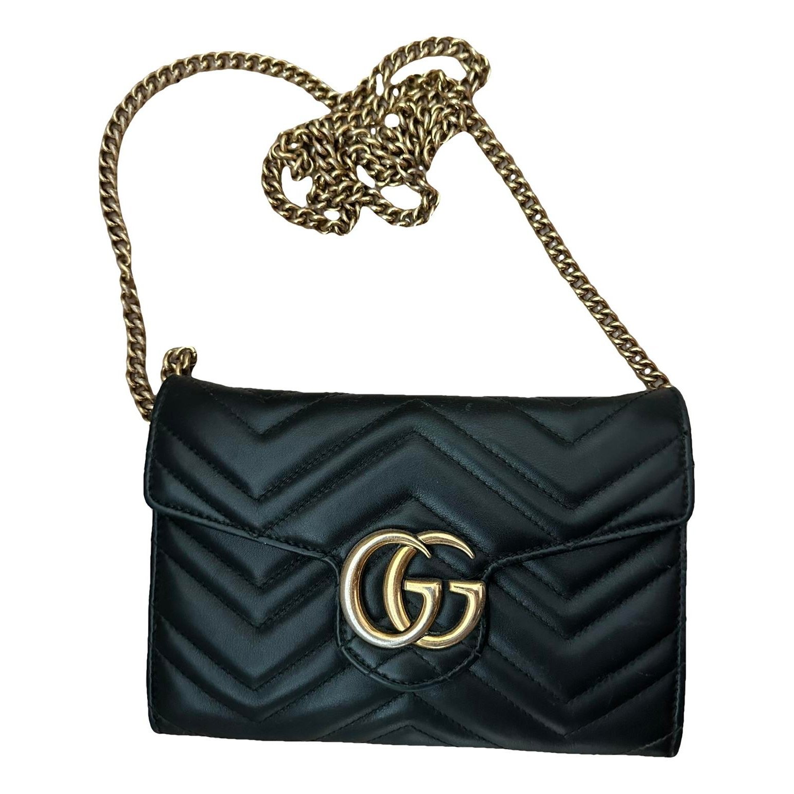 Marmont leather clutch bag