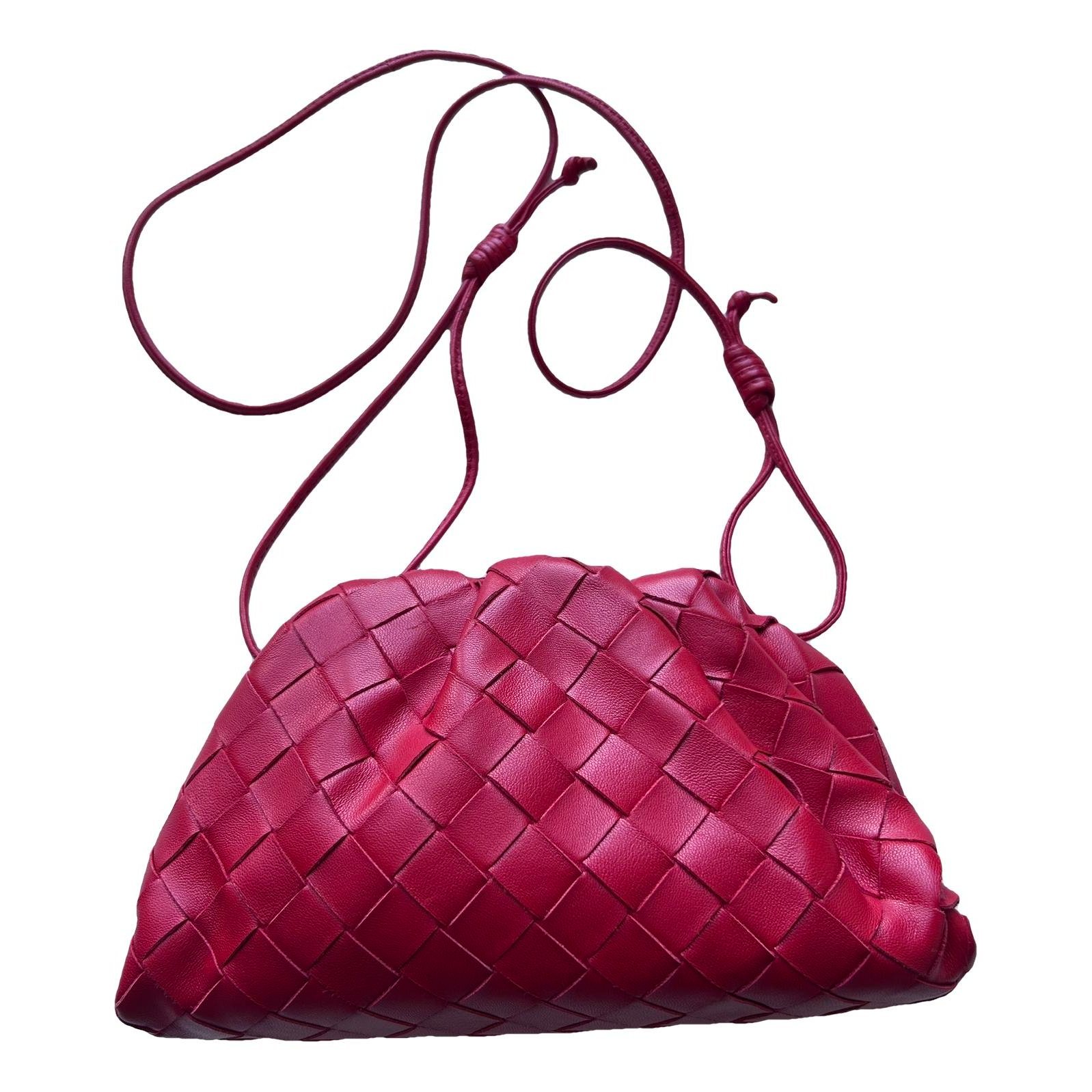 Pouch leather clutch bag