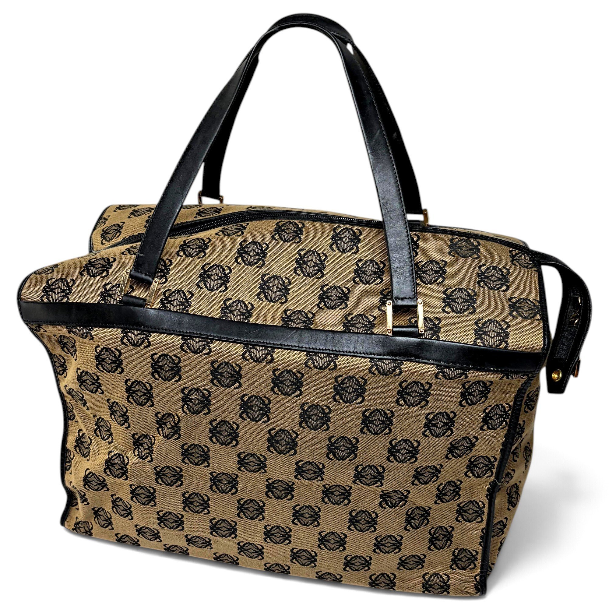 Puzzle leather handbag