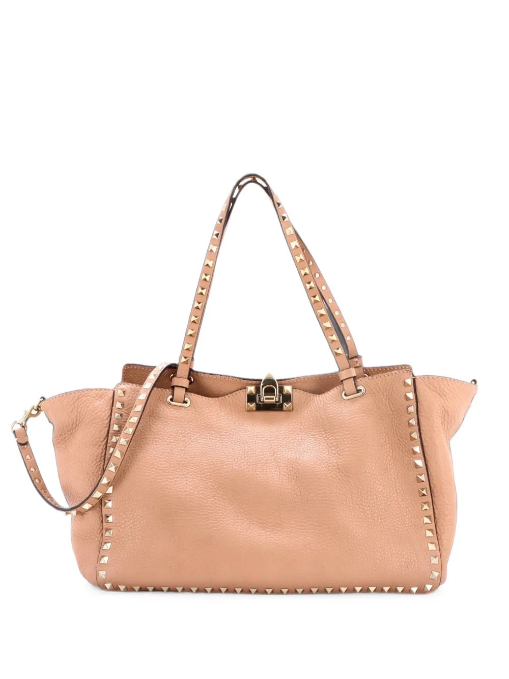 Rockstud Pebbled Leather Medium tote bag