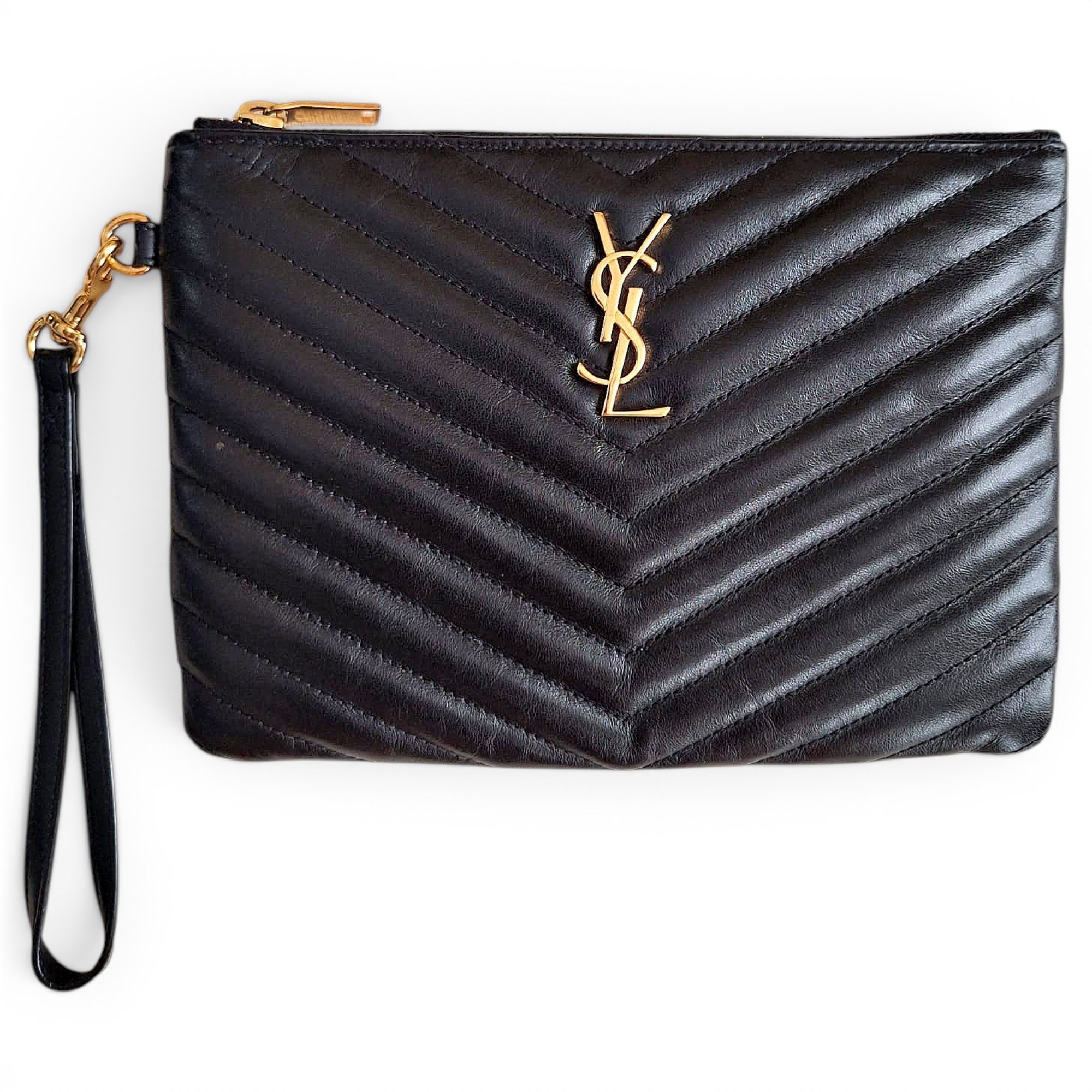 Cassandre leather clutch bag