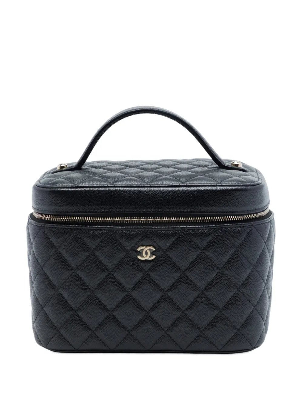 2021 Medium CC Quilted Caviar Case vanity bag