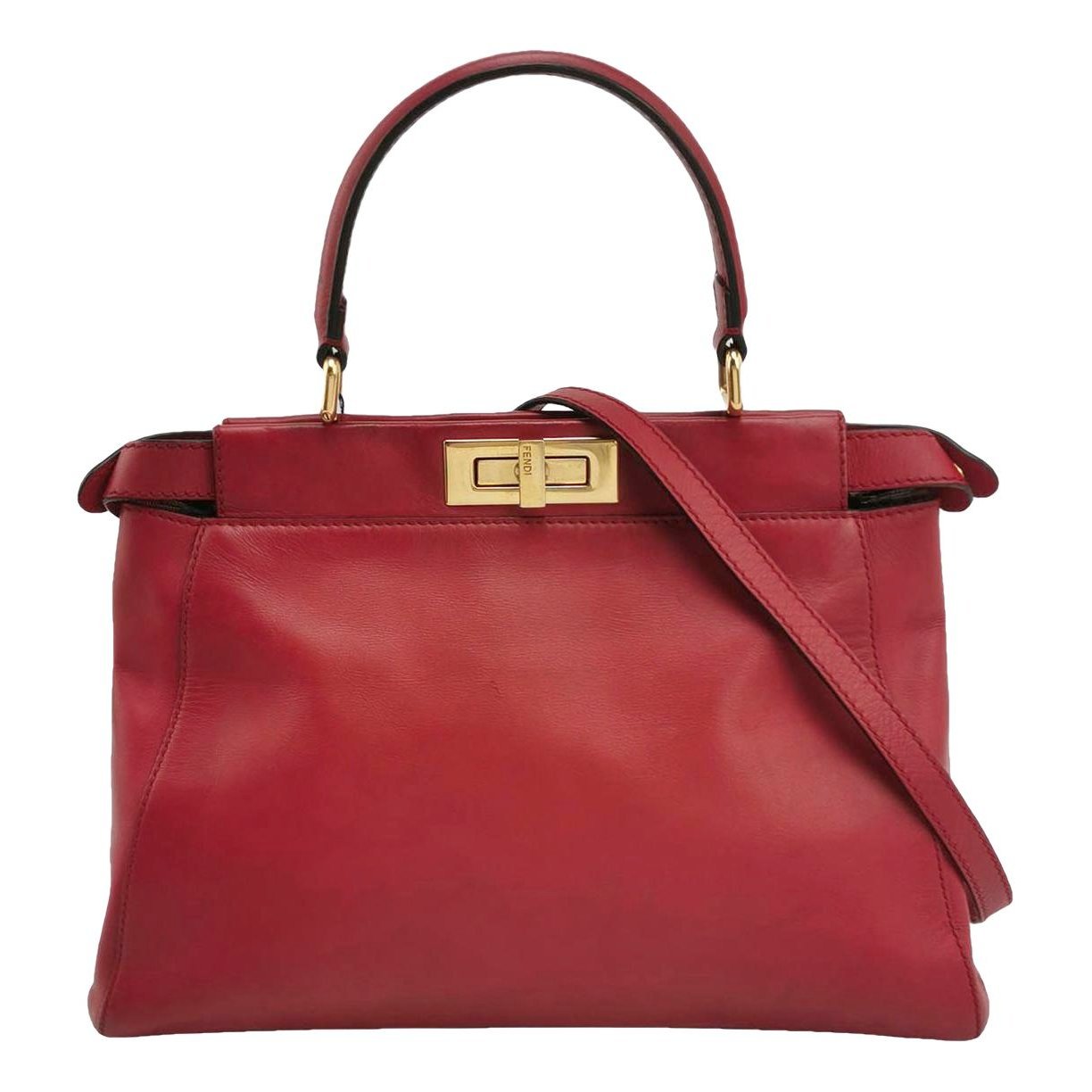 Peekaboo leather handbag