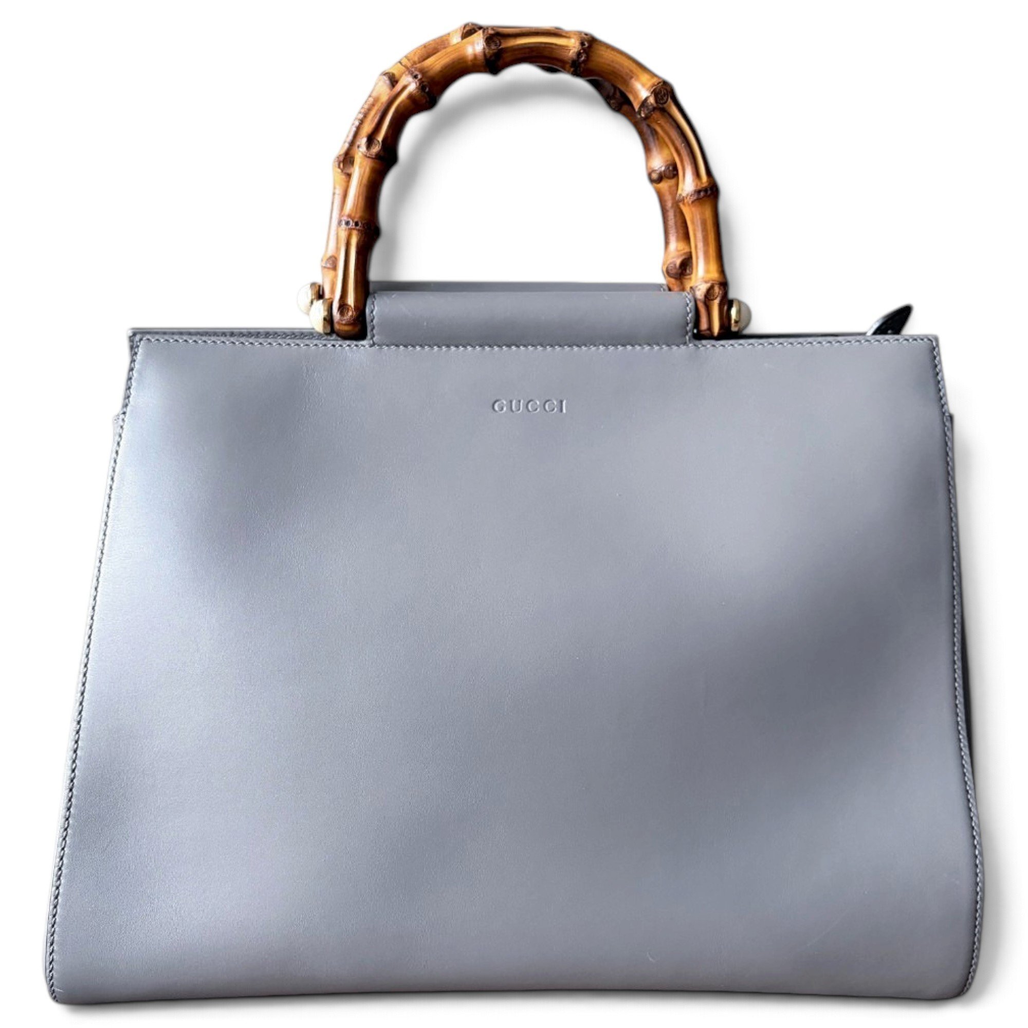 Bamboo leather handbag
