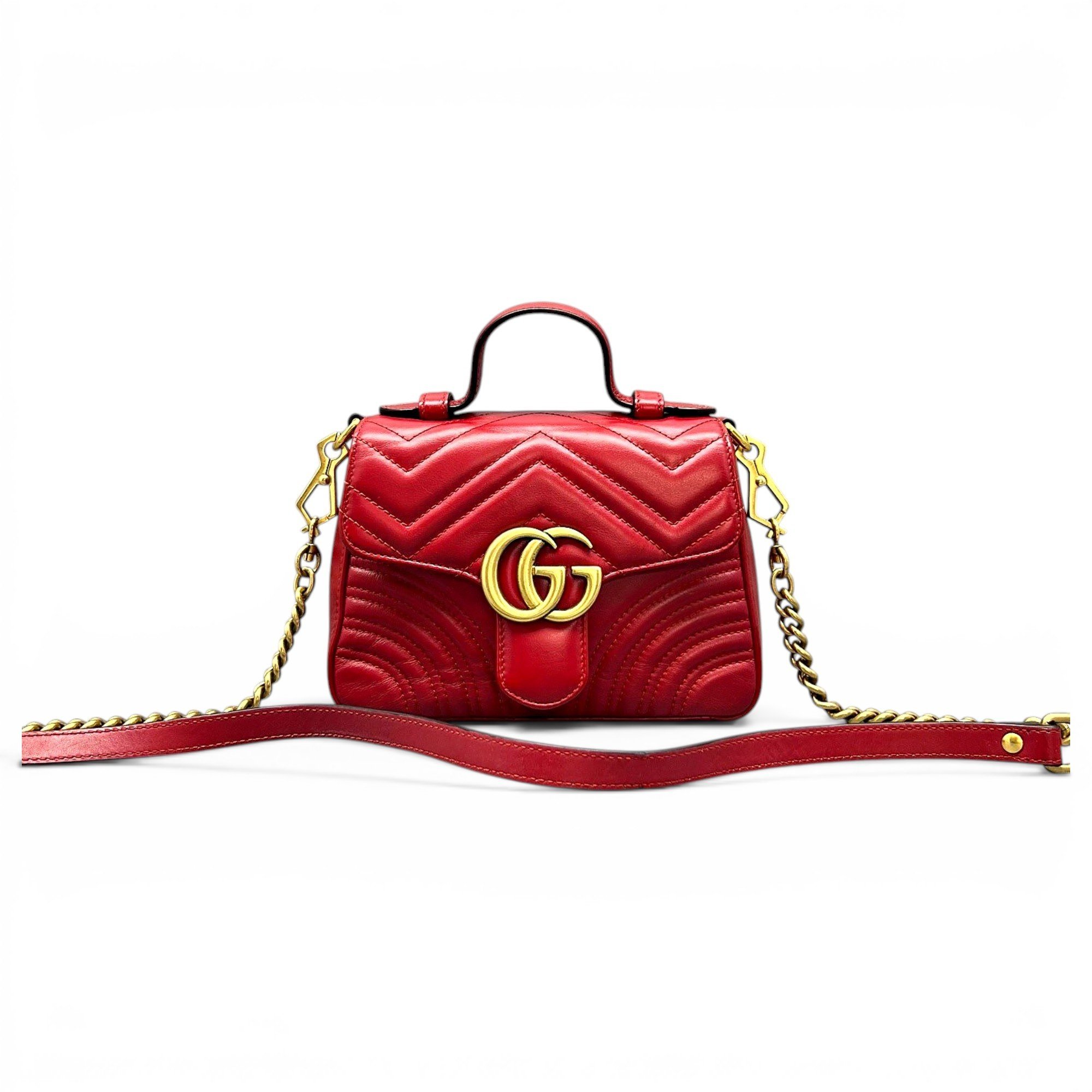 GG Marmont Flap leather crossbody bag