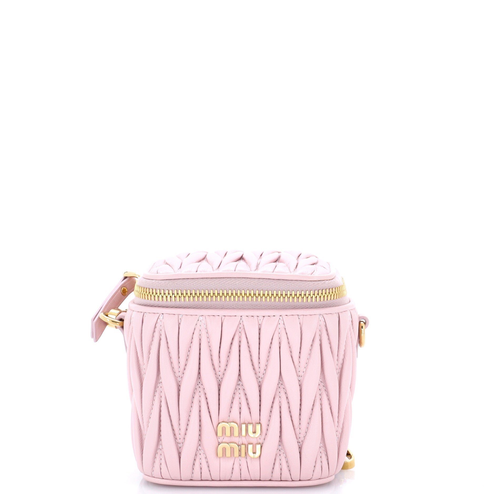 Vanity Case Matelasse Leather Micro