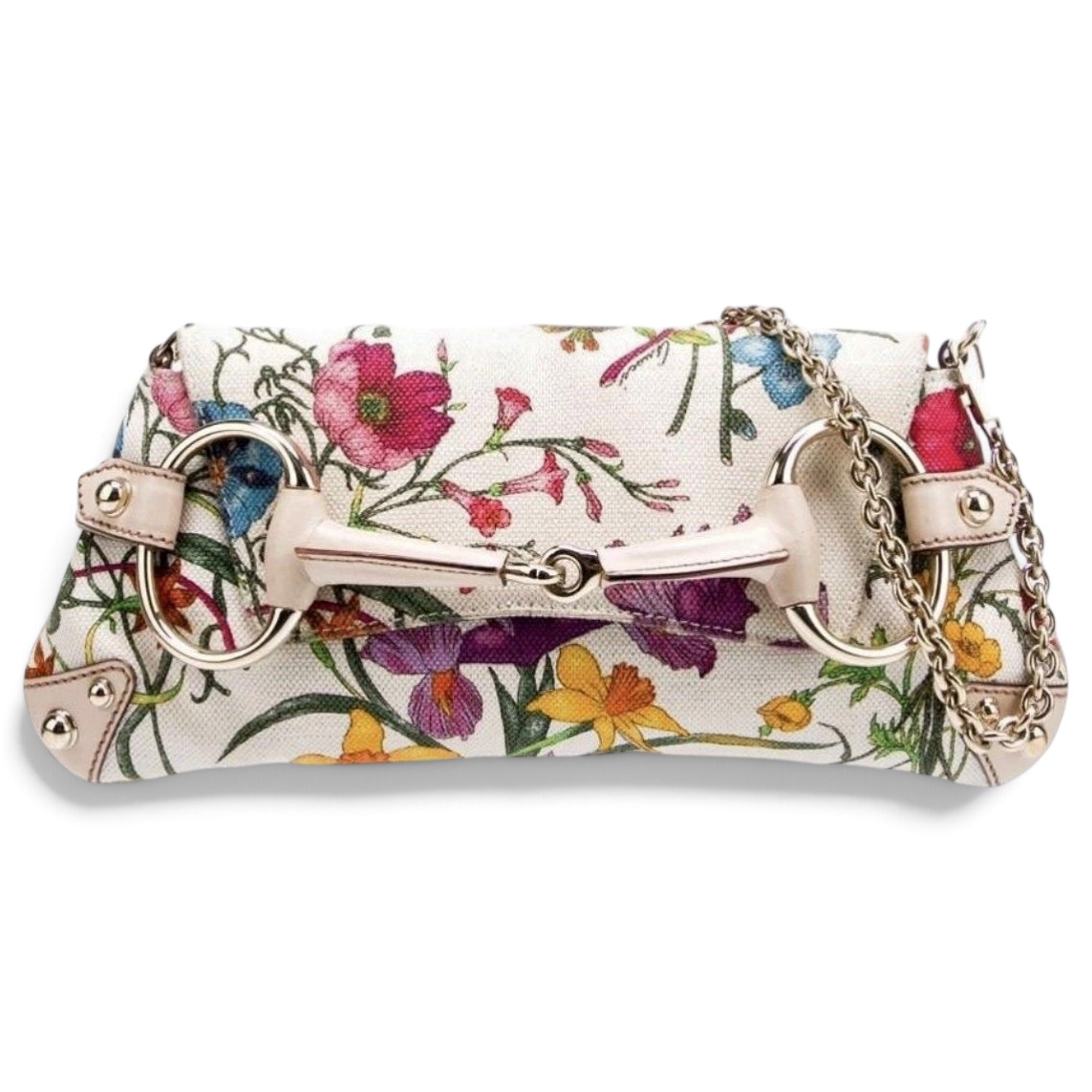 Horsebit Chain cloth handbag