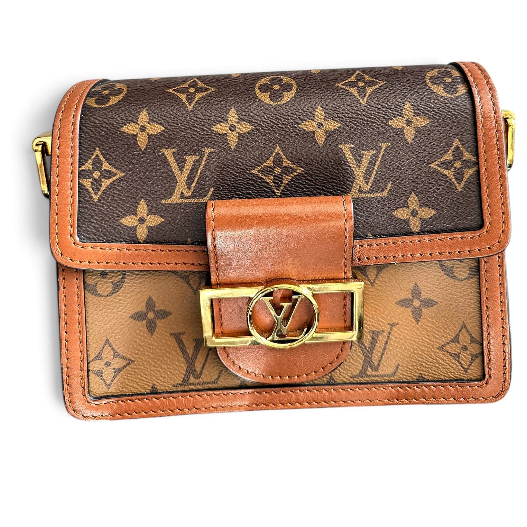 Dauphine Mini leather crossbody bag