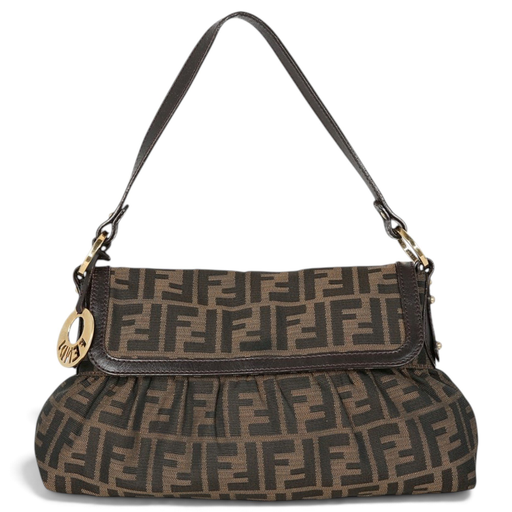 Fendi FF leather handbag