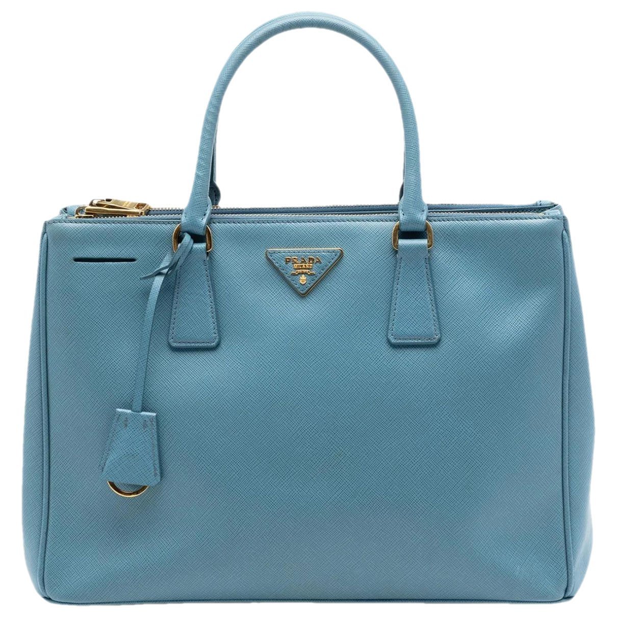 Double leather satchel