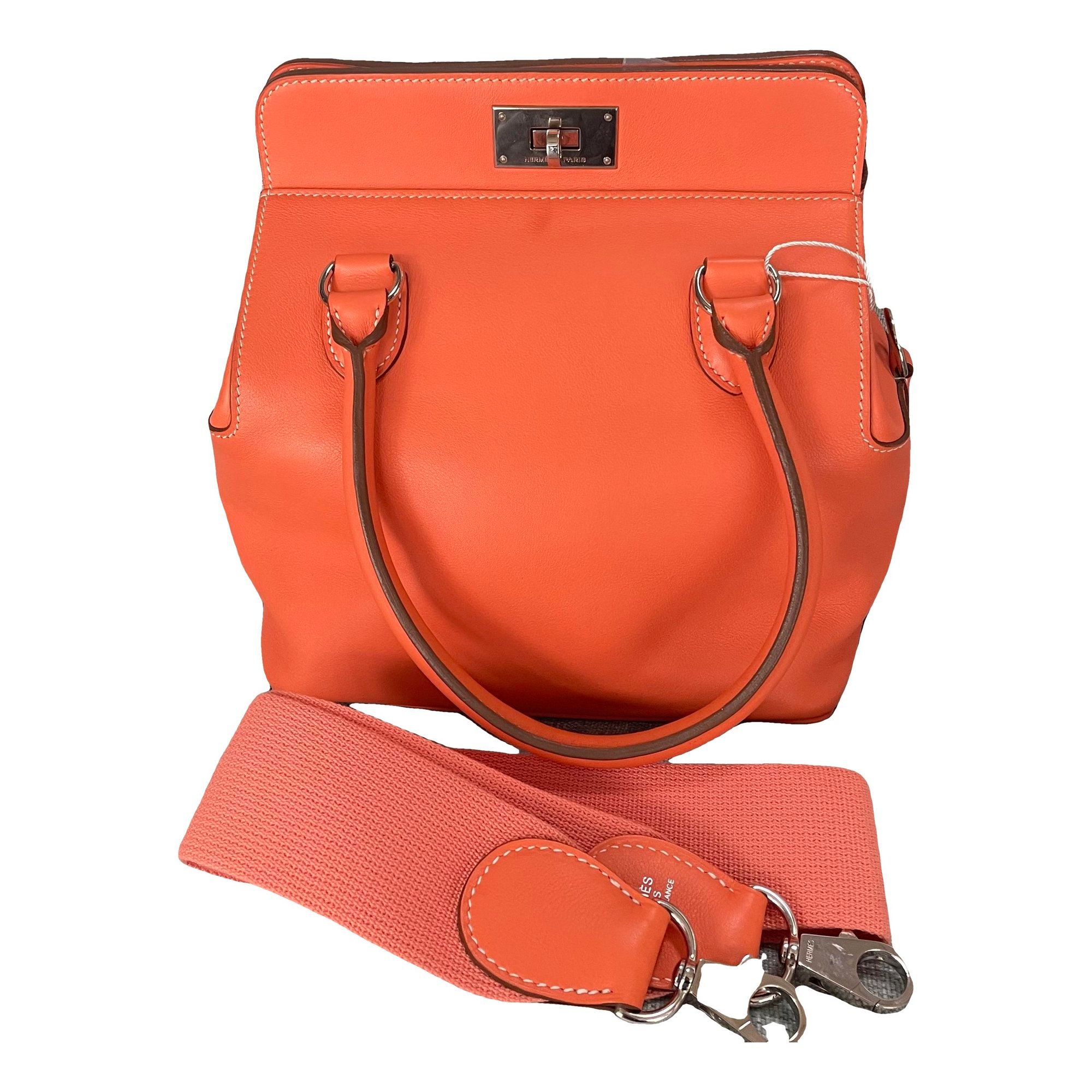 Toolbox leather handbag