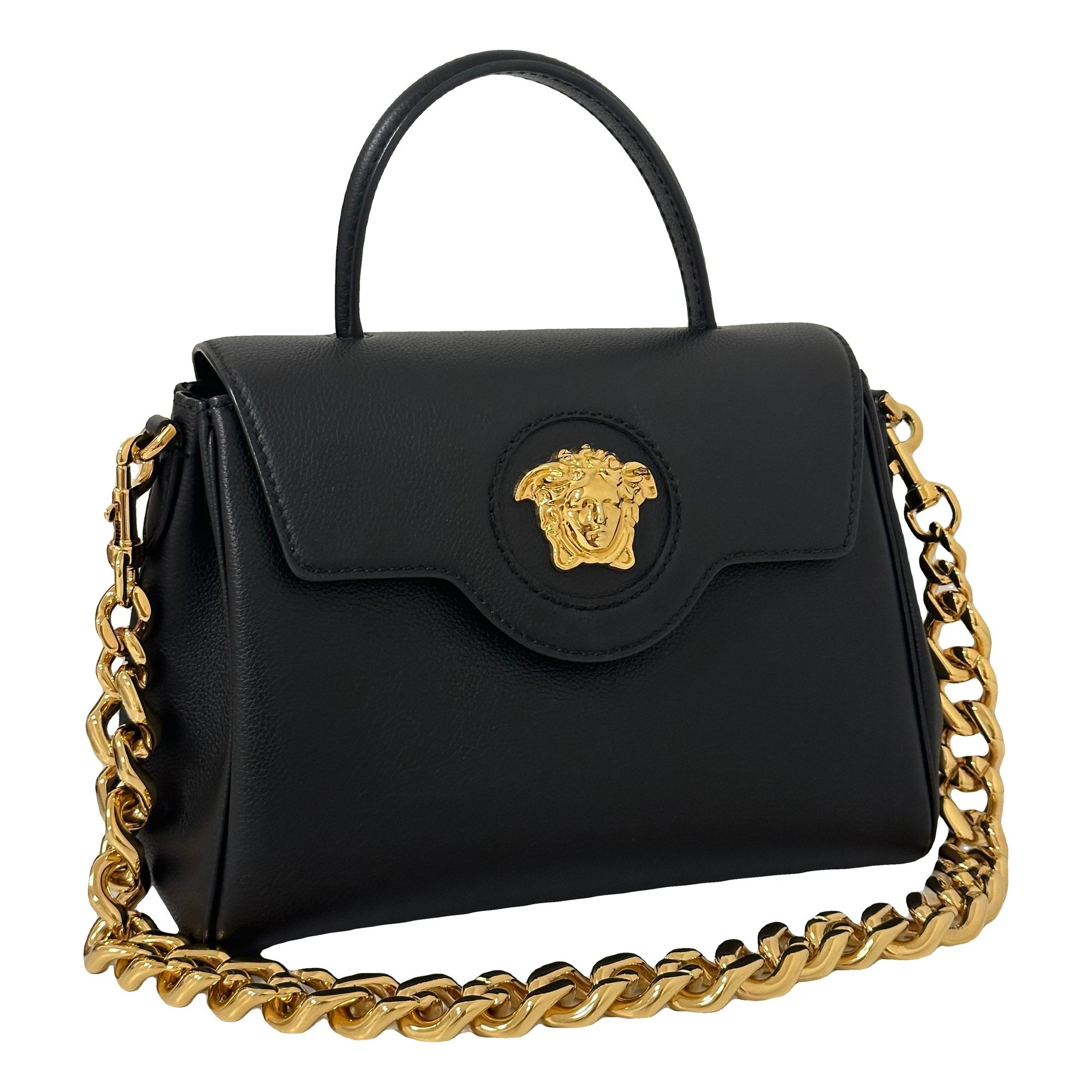 La Medusa leather handbag