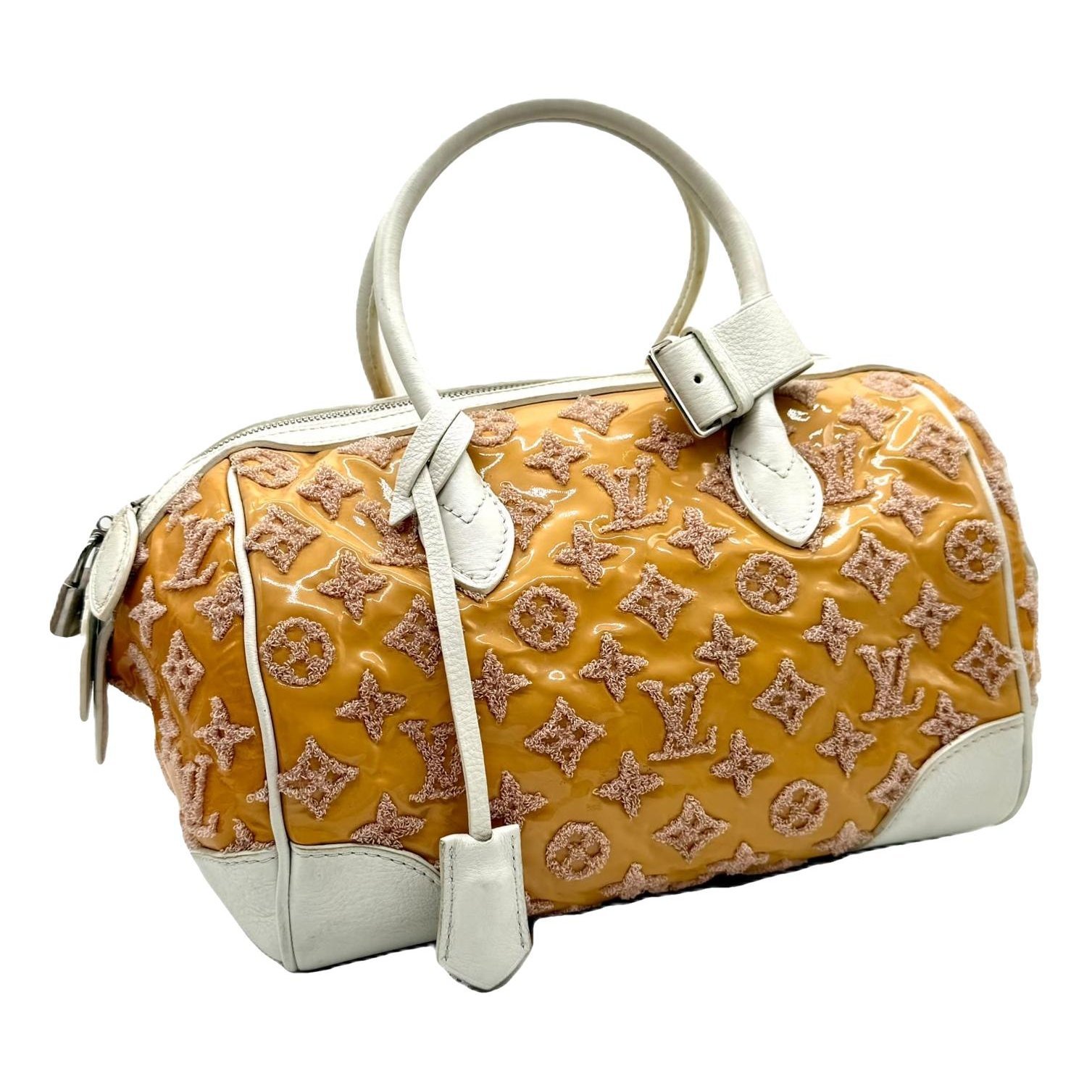 Speedy patent leather handbag