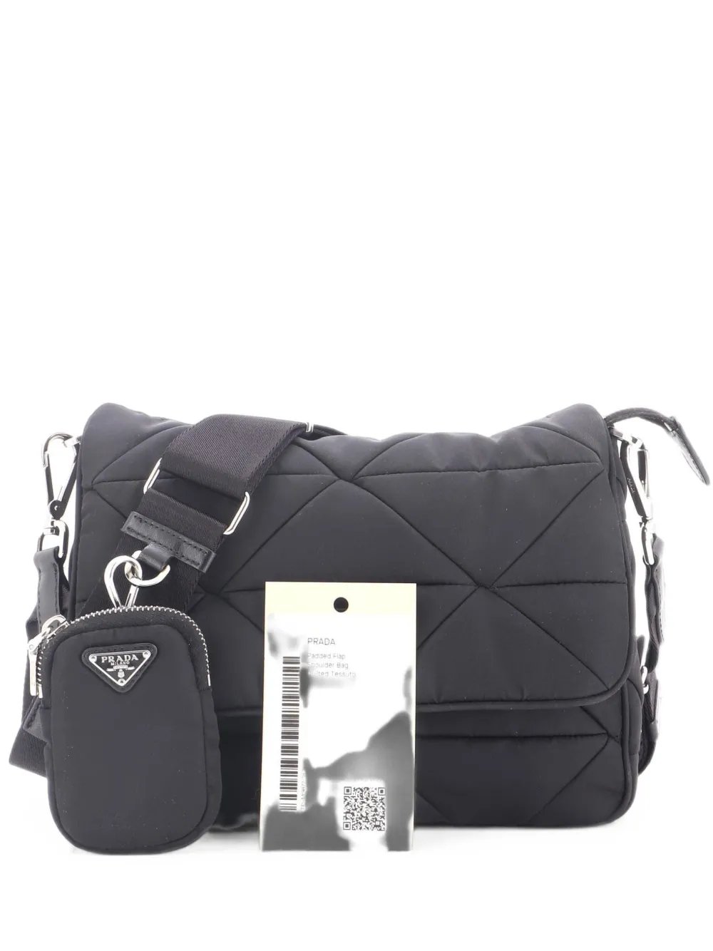 Prada Padded Flap Shoulder Bag Quilted Tessuto crossbody bag