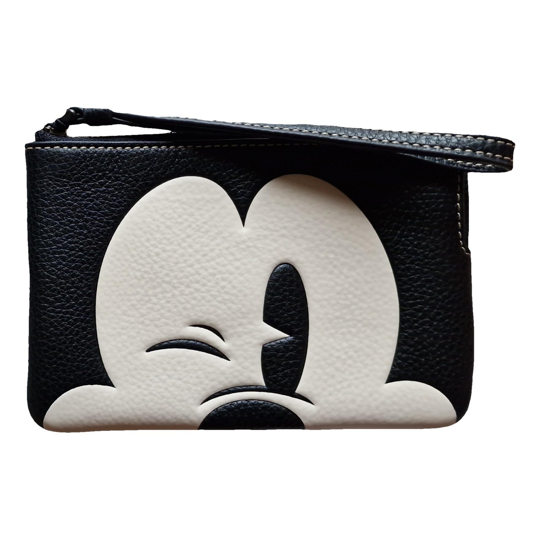 Leather clutch bag