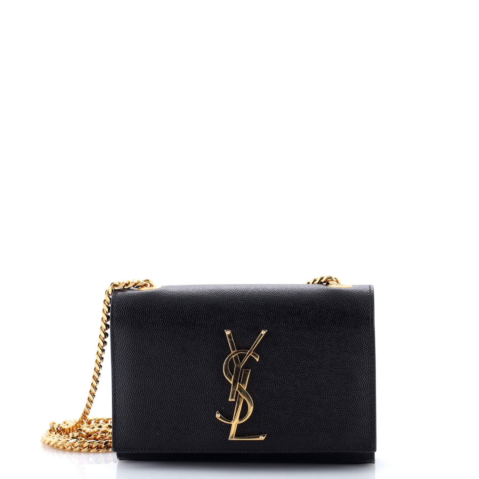 Saint Laurent Classic Monogram Crossbody Bag Grainy Leather Small