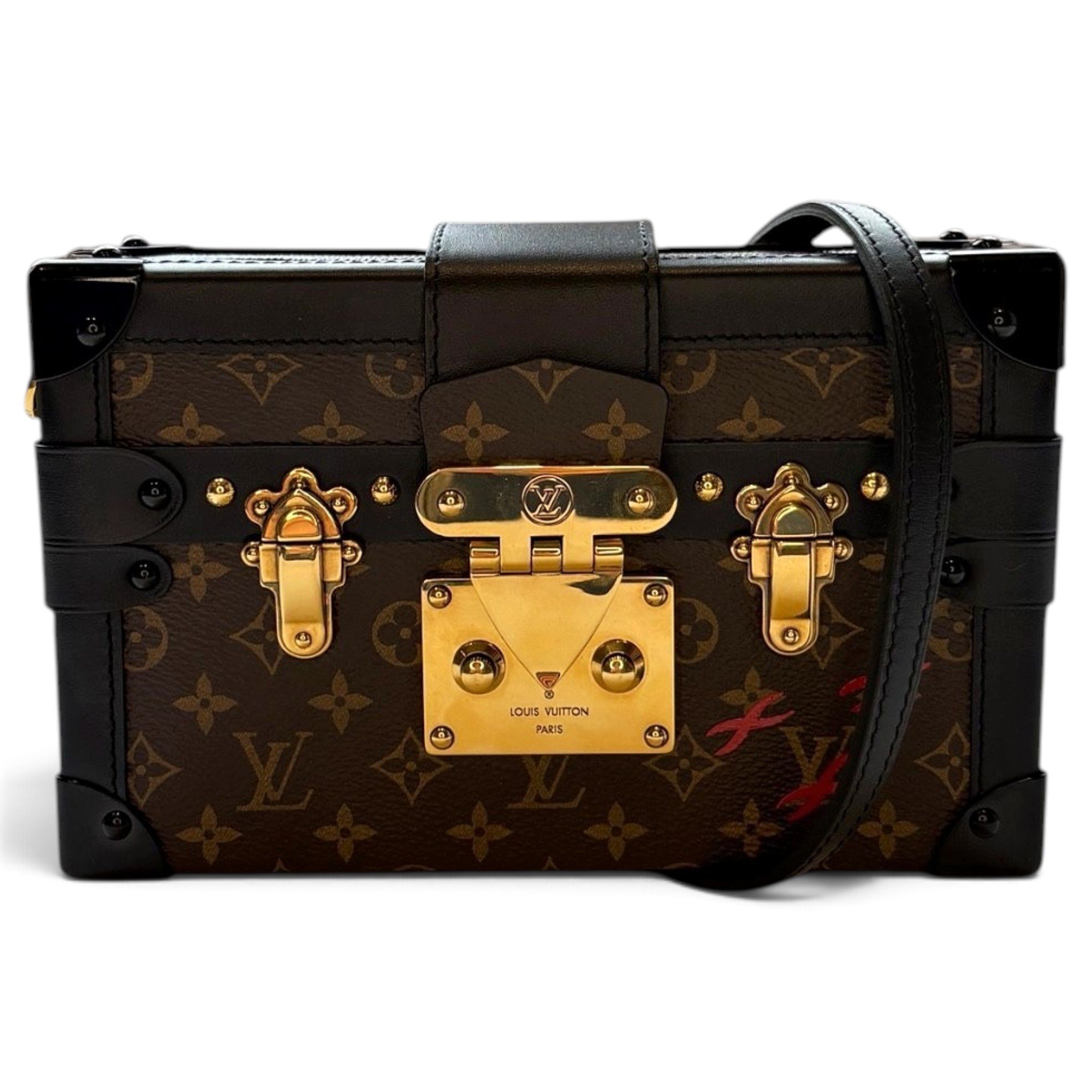 Petite Malle leather handbag