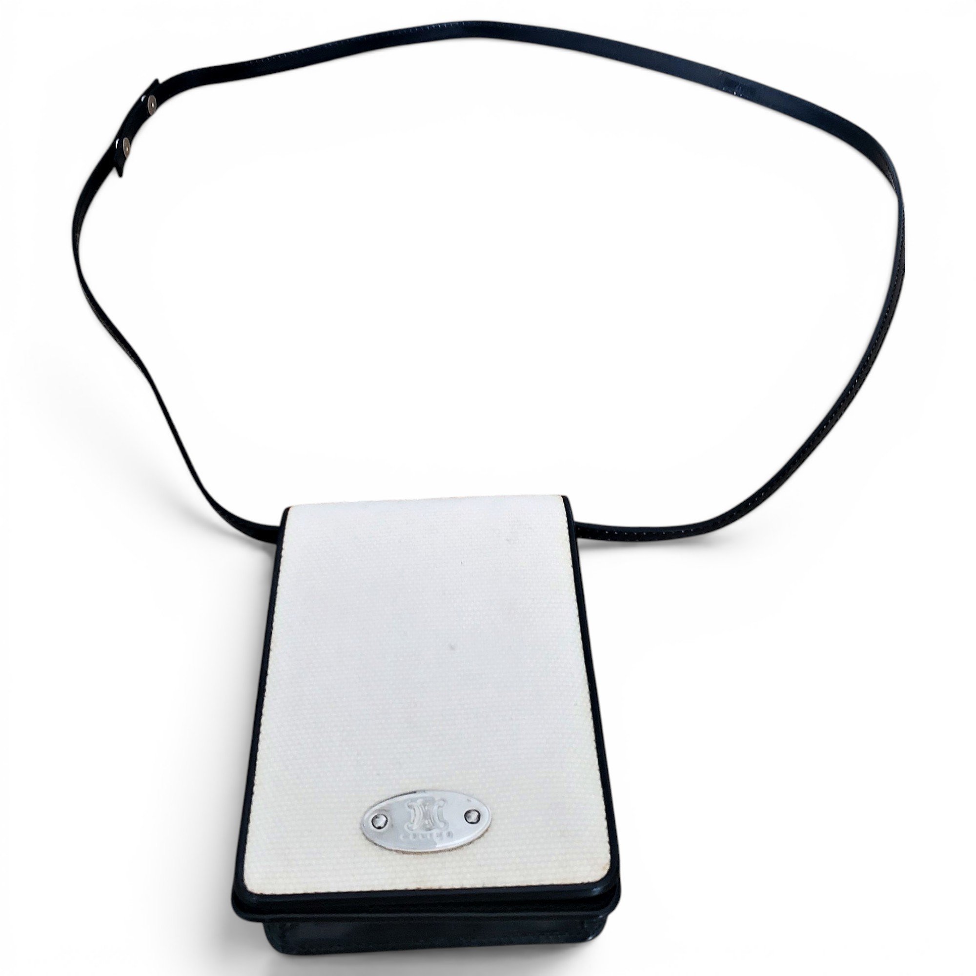 Leather clutch bag