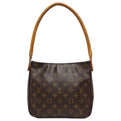 Looping leather handbag