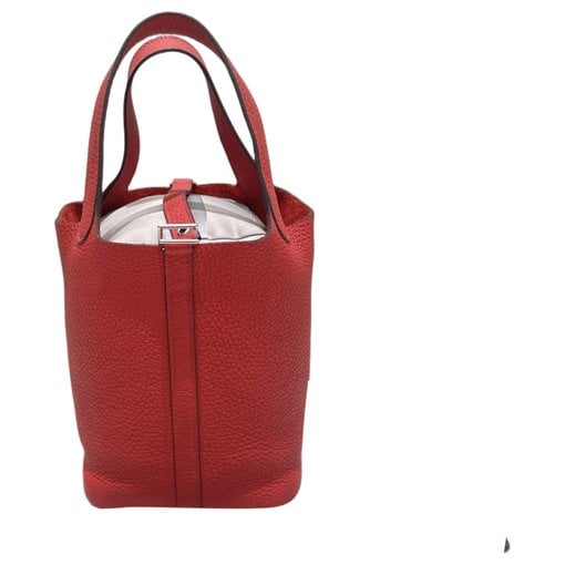 Picotin leather tote
