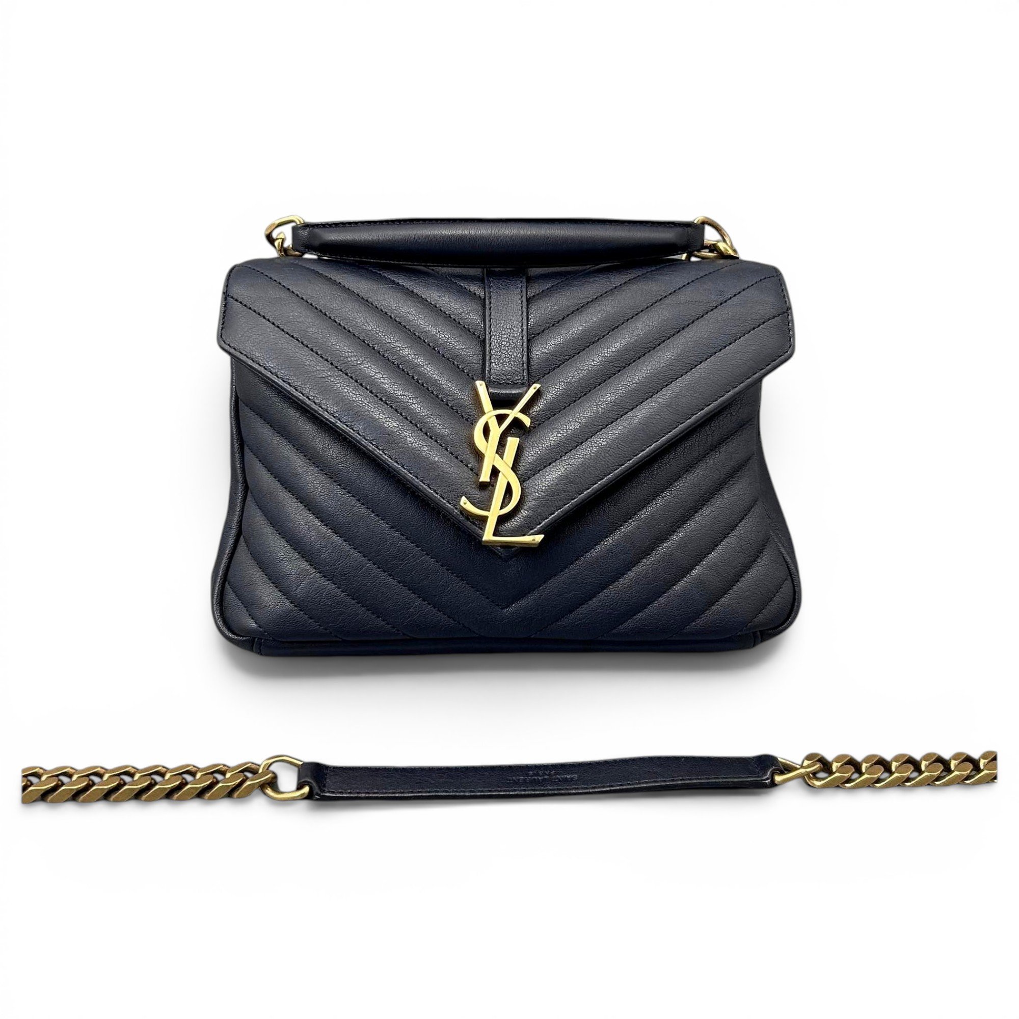 Collége monogramme leather handbag