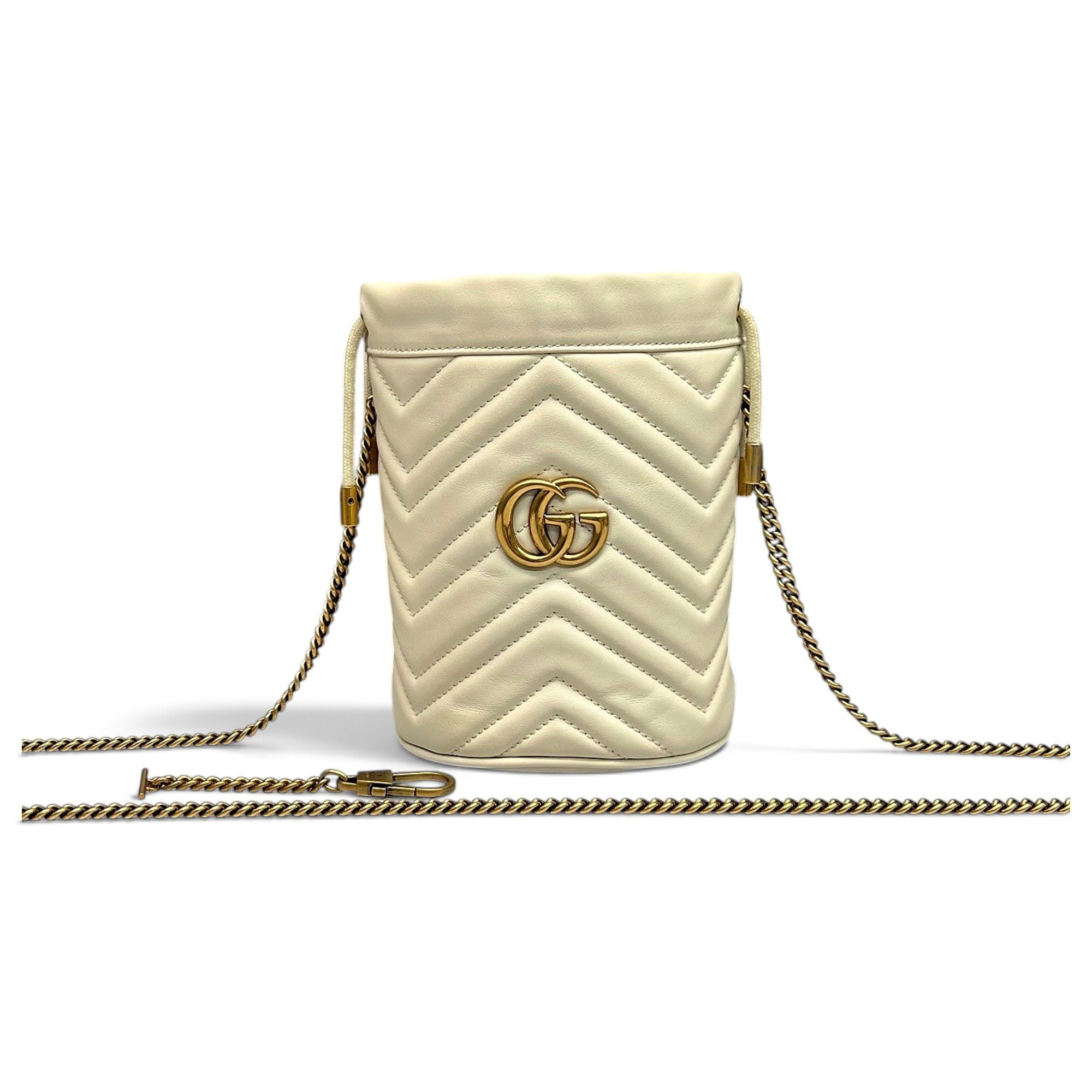 GG Marmont Chain Bucket leather handbag