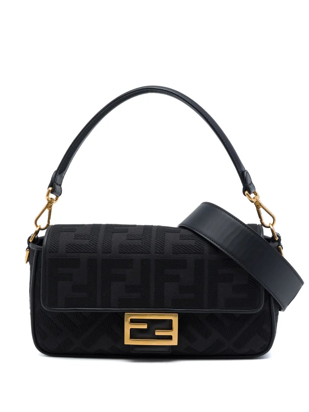 2010-2026 Zucca Embroidered Canvas Baguette satchel
