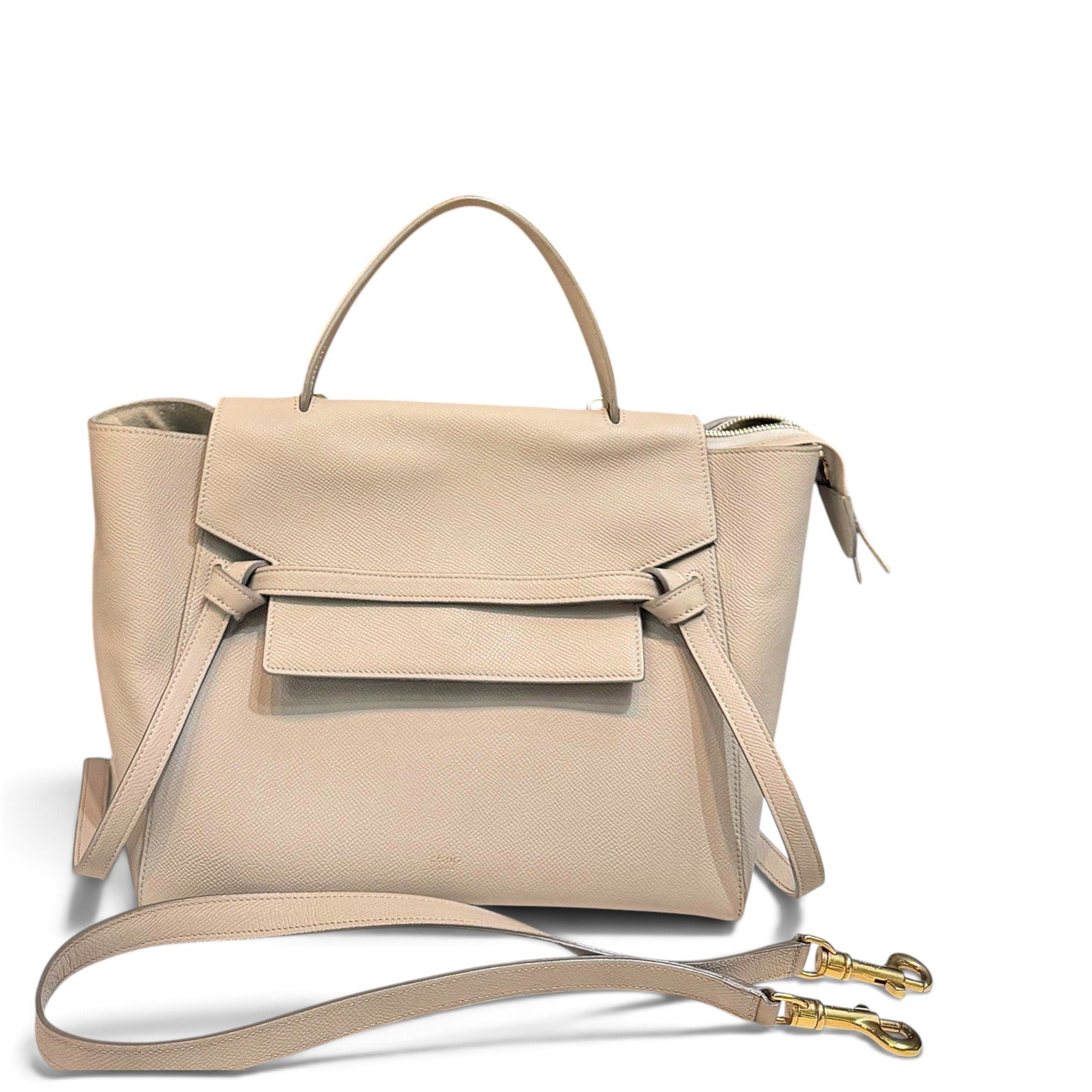 Belt leather handbag