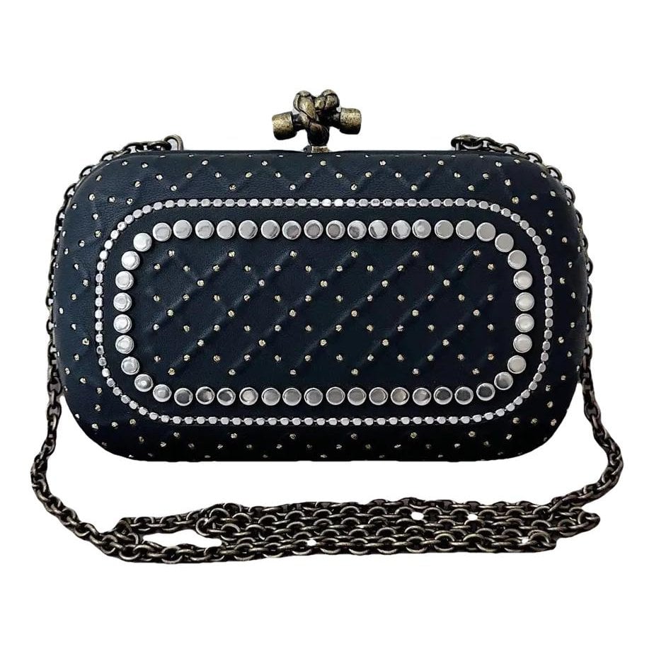 Pochette Knot leather crossbody bag