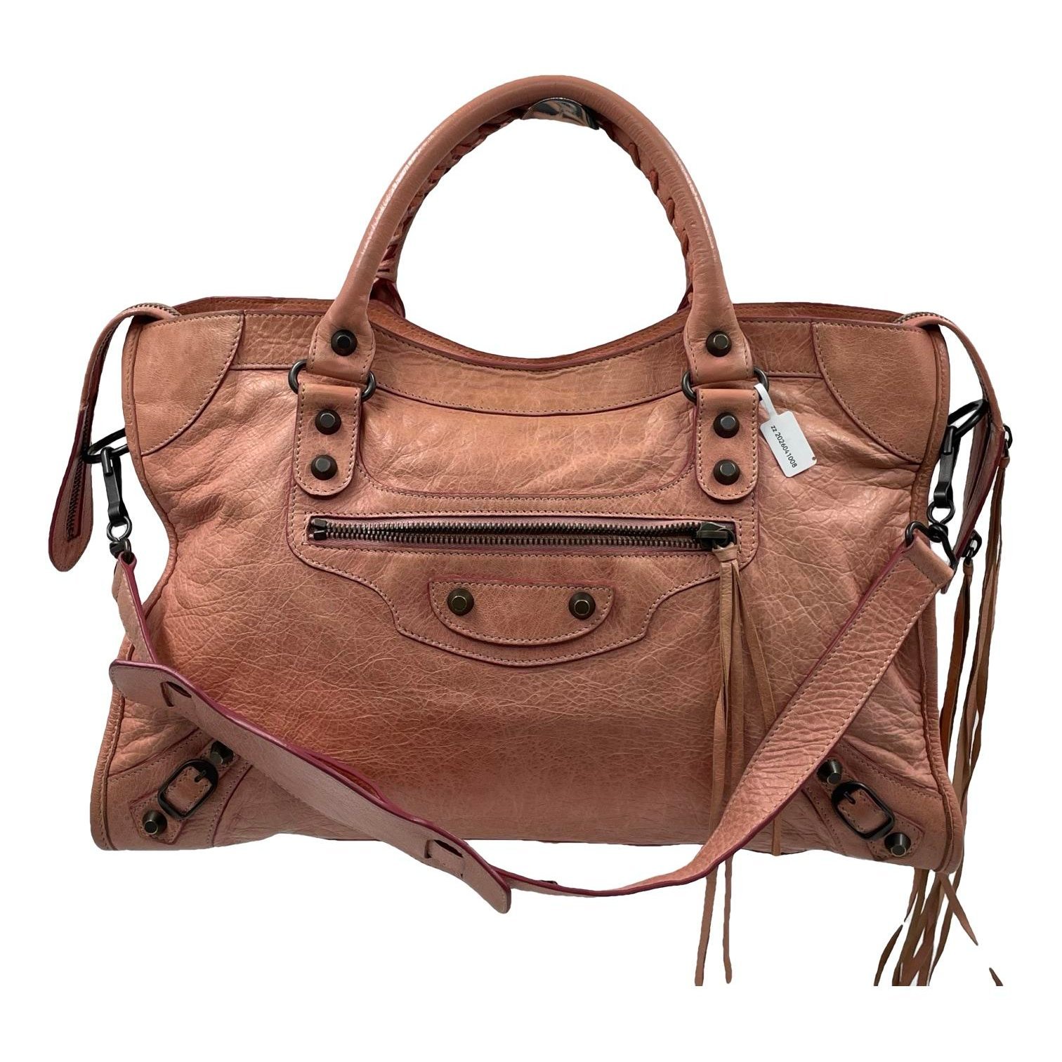 City leather crossbody bag