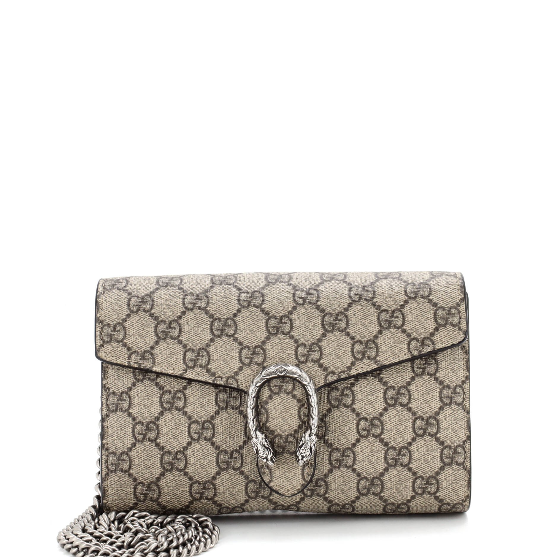 Dionysus Chain Wallet GG Coated Canvas Small