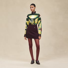 Cashmere short skirt