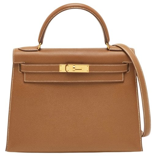 Hermes Kelly 28 Handbag Gold Epsom Leather