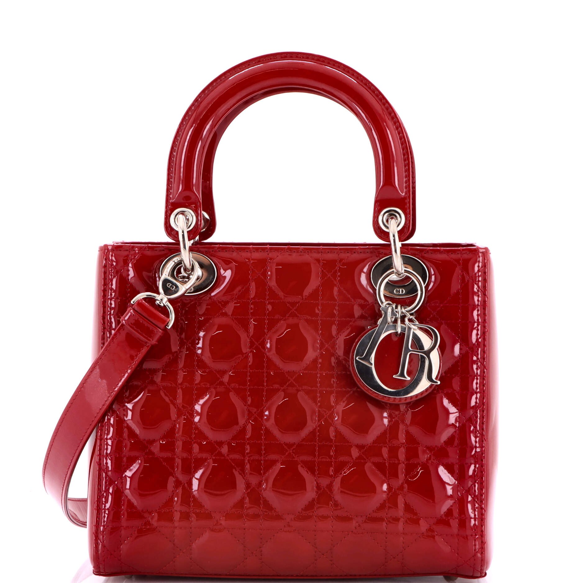 Dior Lady Dior NM Bag Cannage Quilt Patent Medium