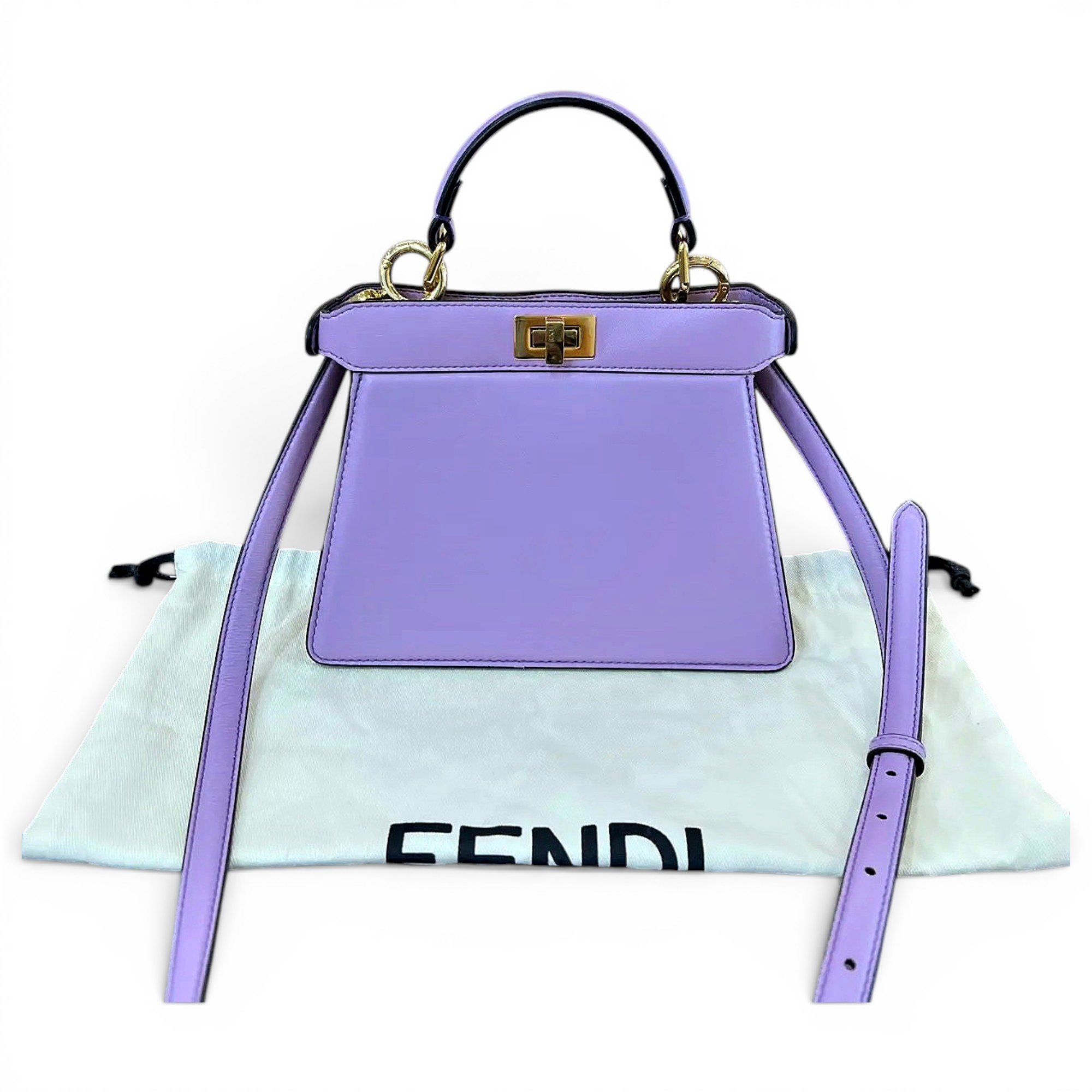 Peekaboo leather handbag