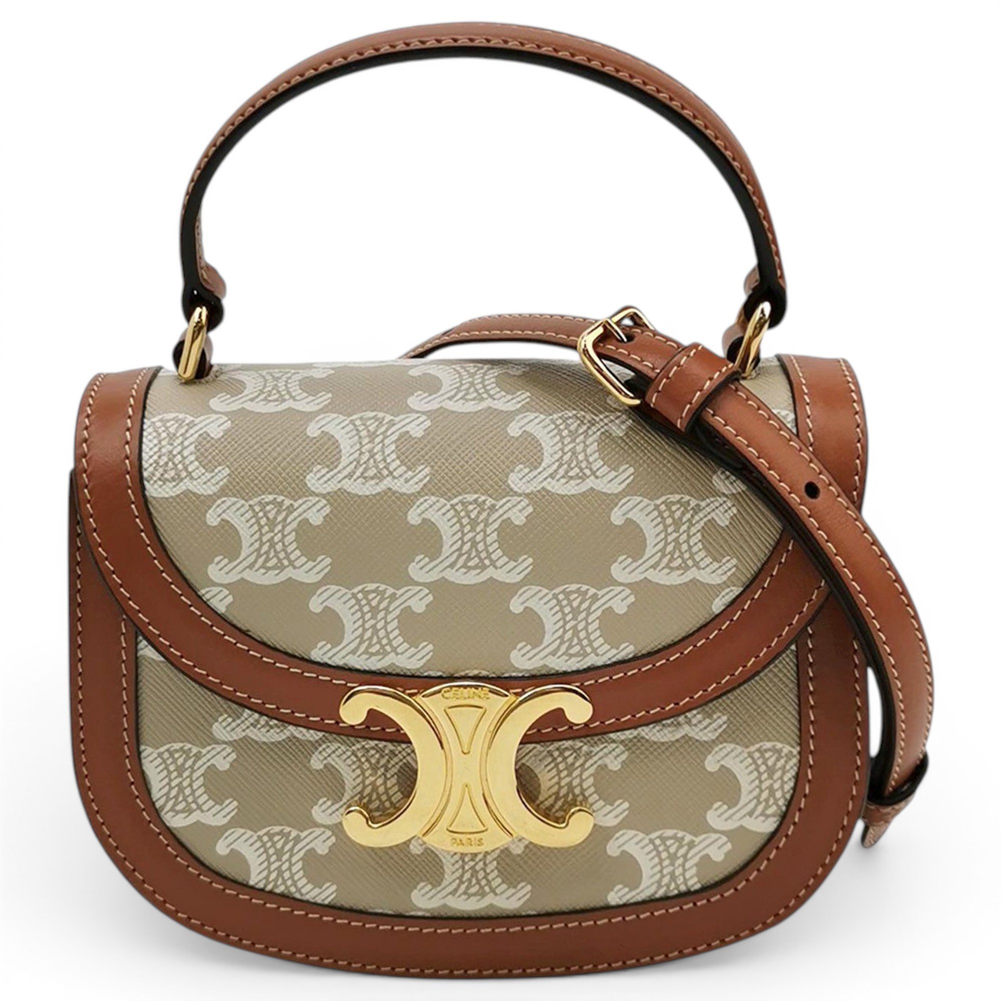 Clea leather handbag