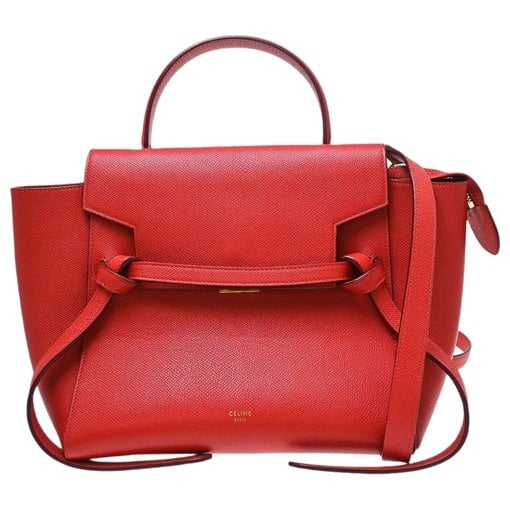 Belt leather handbag
