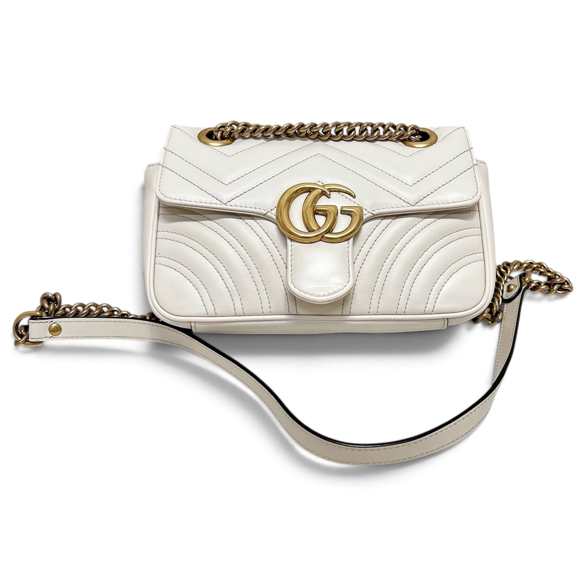 GG Marmont Flap leather handbag