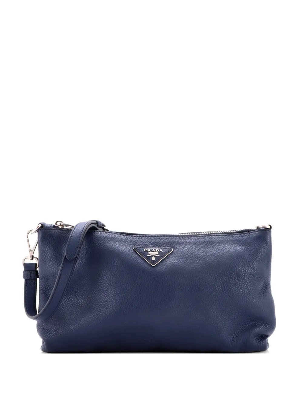 Flat Zip Vitello Daino Mini crossbody bag