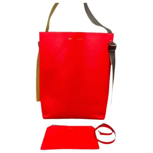 Twisted leather tote