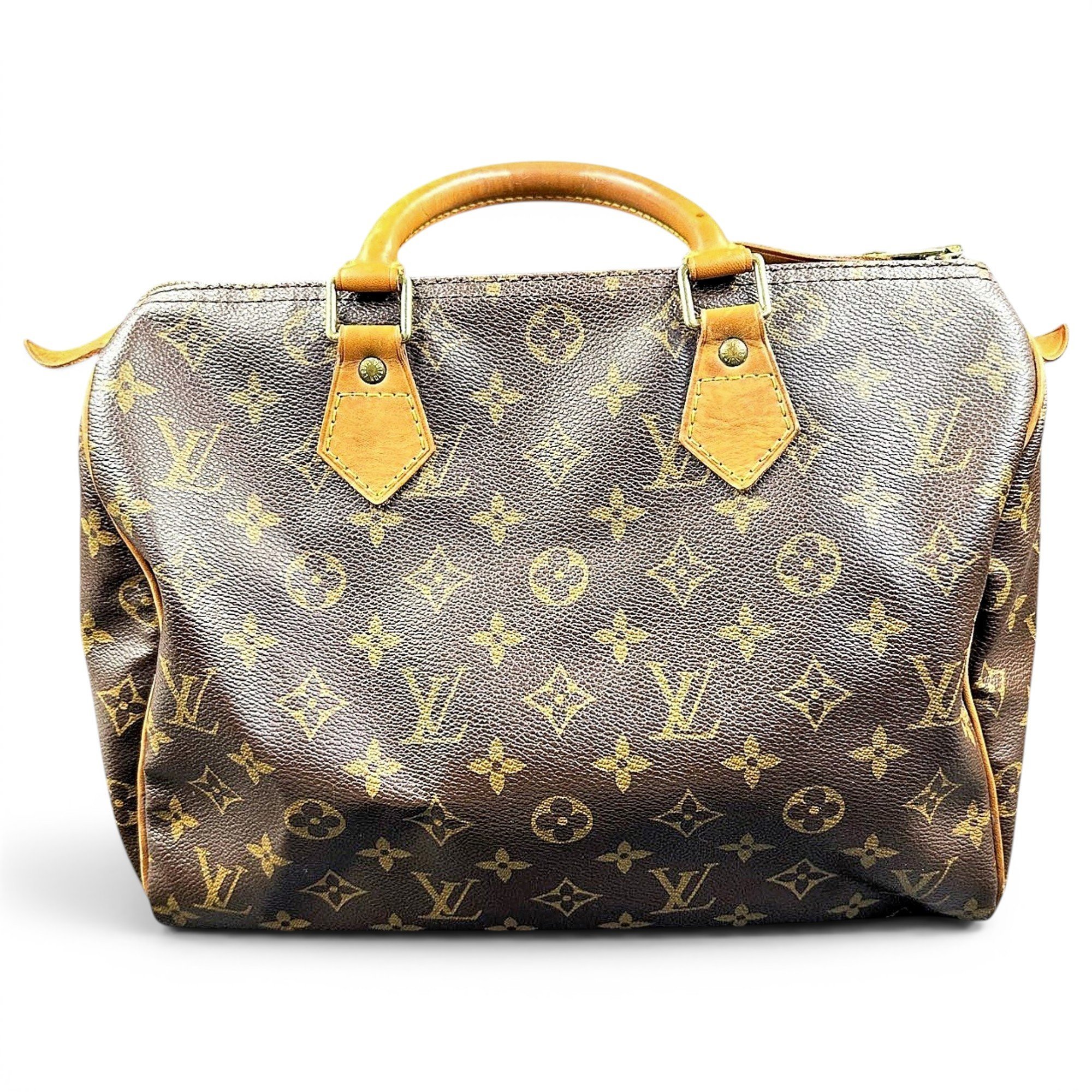 Speedy leather handbag
