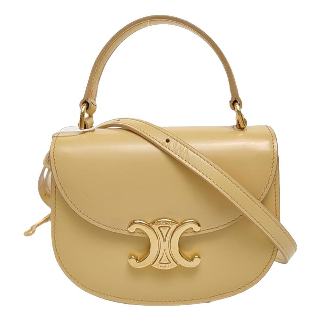 Triomphe leather handbag