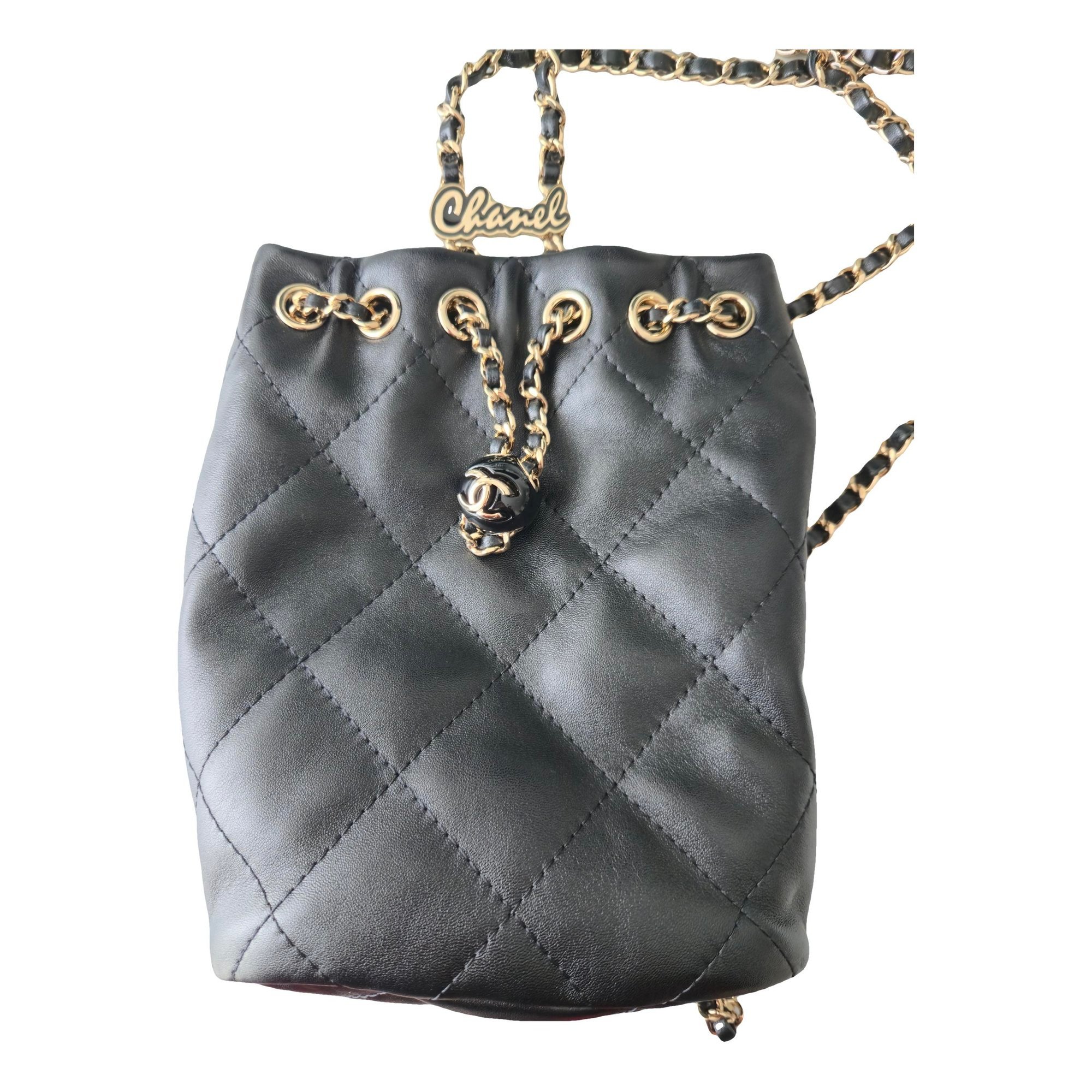 Leather backpack