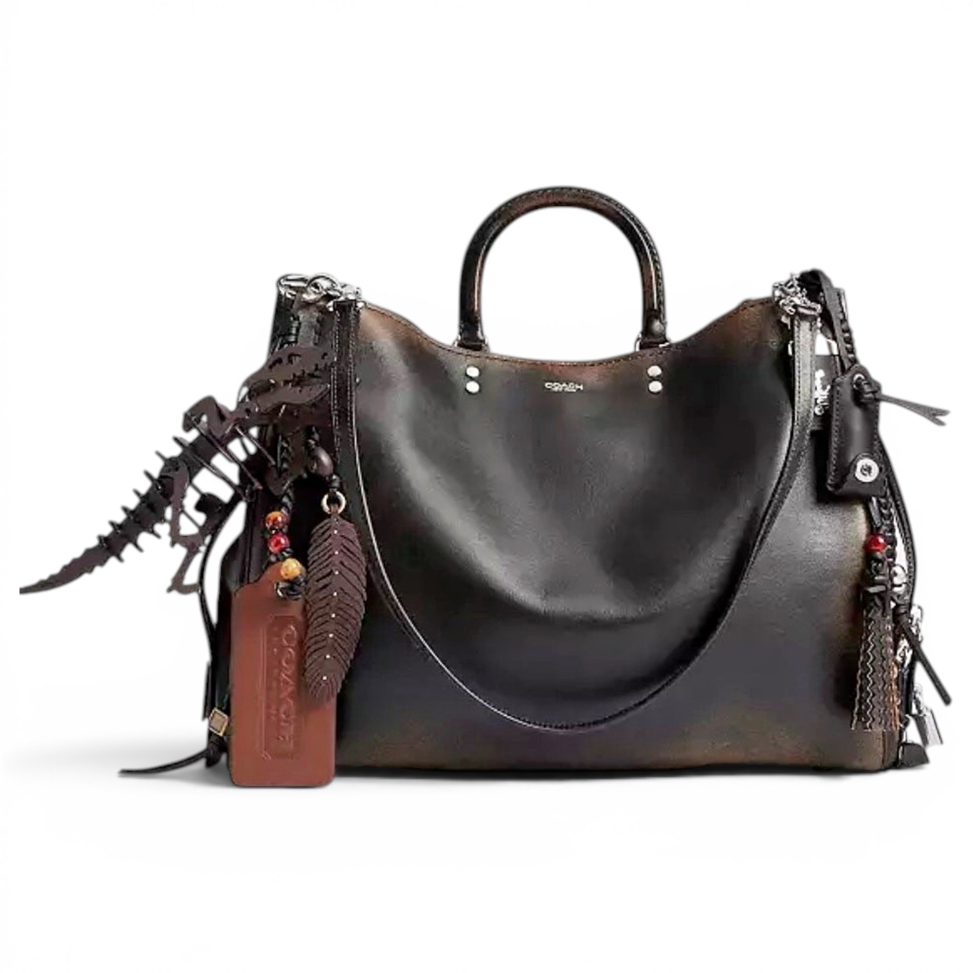 Leather handbag