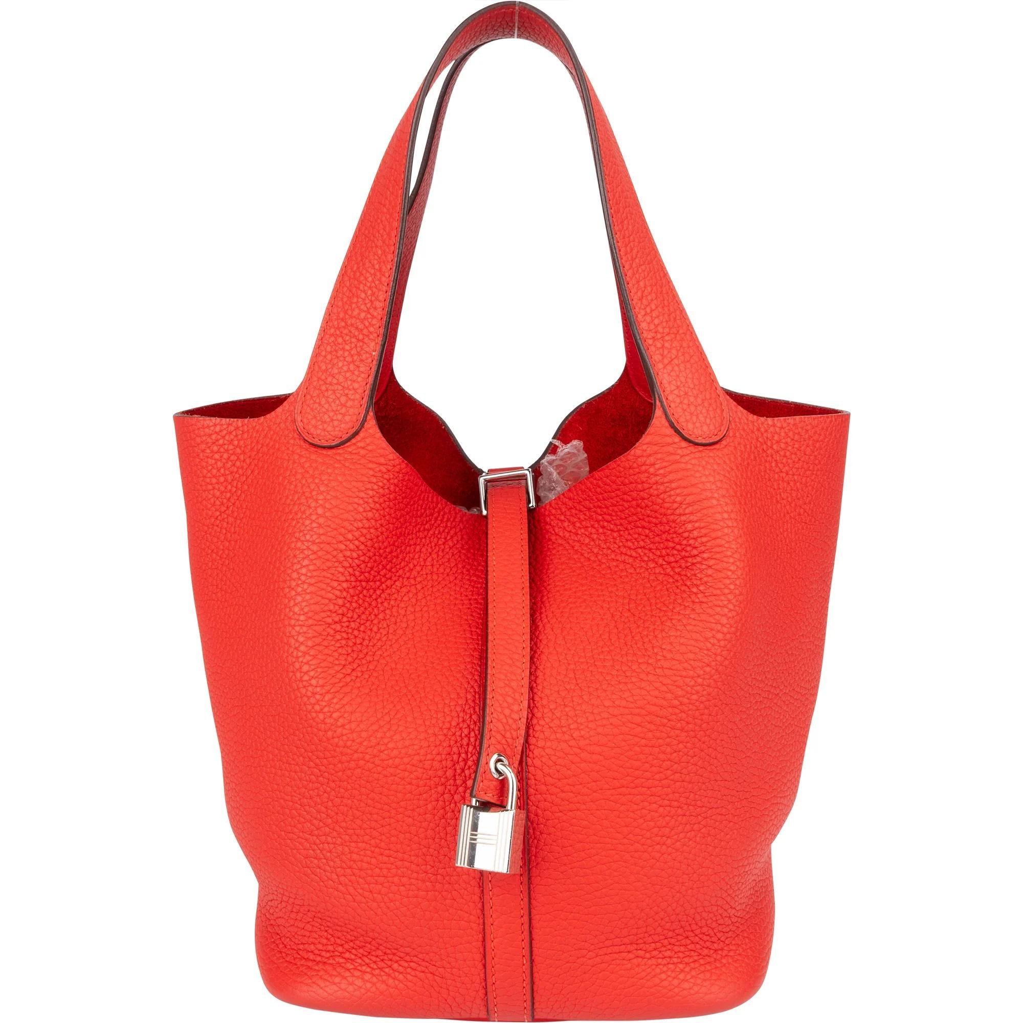 Picotin leather handbag