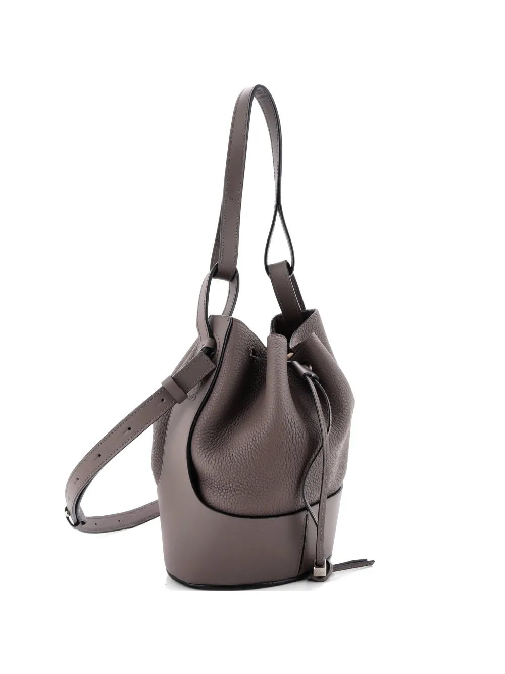 Balloon Leather Small bucket bag