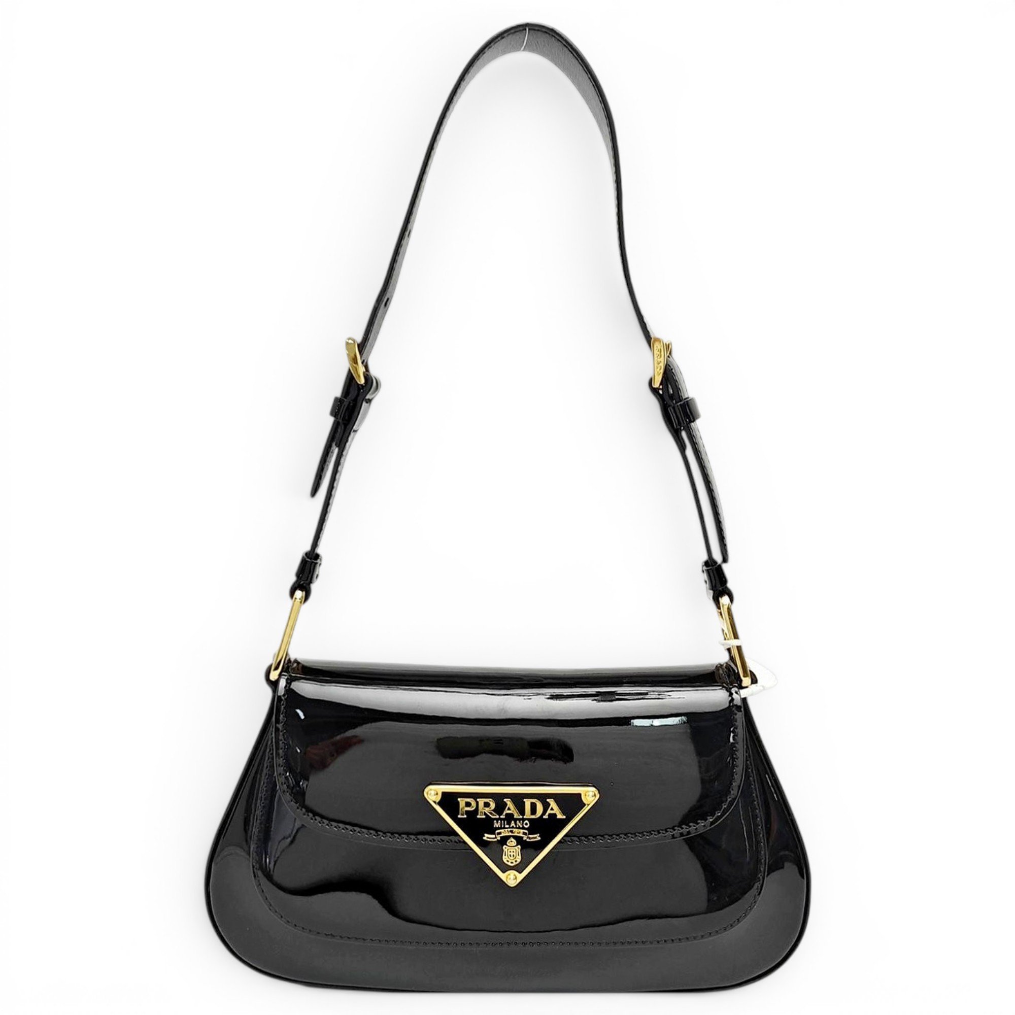 Cleo Flap patent leather handbag