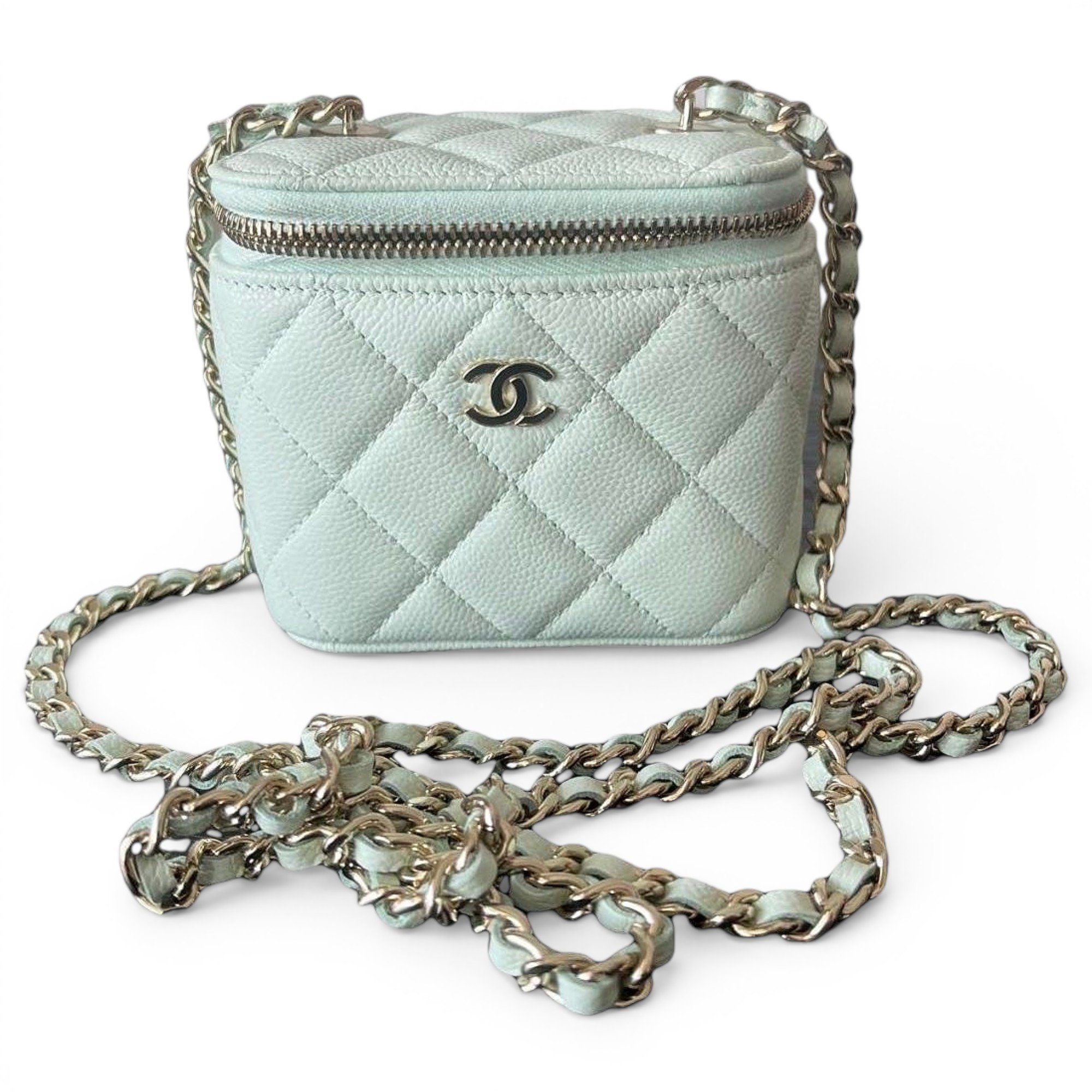 Trendy CC Vanity leather handbag