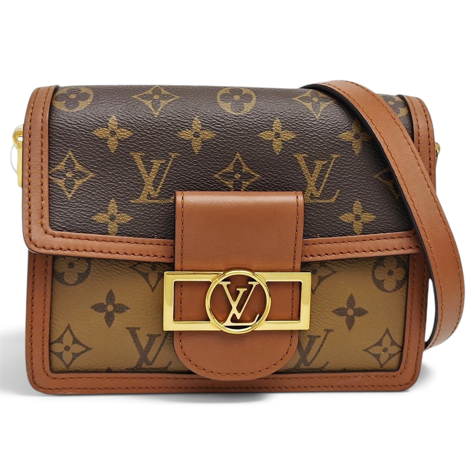 Dauphine leather handbag